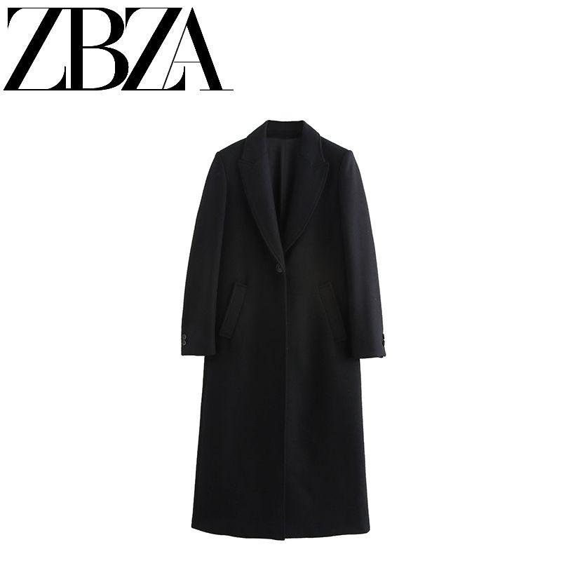 Jnleaog New Fall Women's Clothing European, American and French Style Design Fashion All-Match Long Overcoat Outerwear 9731147