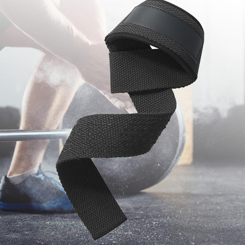 Pasek na nadgarstek do podnoszenia ciężarów Pasek na nadgarstek do podnoszenia ciężarów do podnoszenia ciężarów Kulturystyka Powerlifting Trening siłowy Martwy ciąg Mężczyźni Kobiety Styl zwykły Czarny