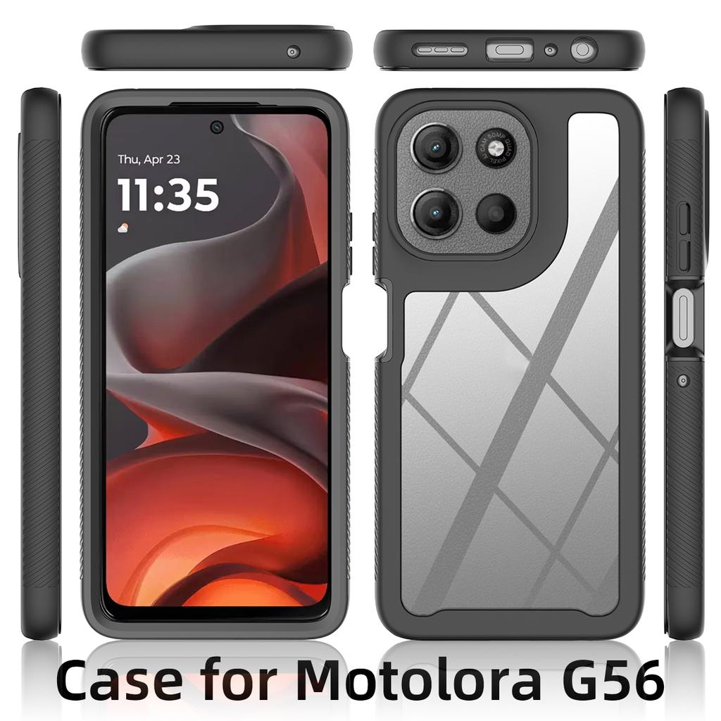 For Motorola Moto G56 5G Case Anti Drop 2 In 1 PC+TPU Phone Cover