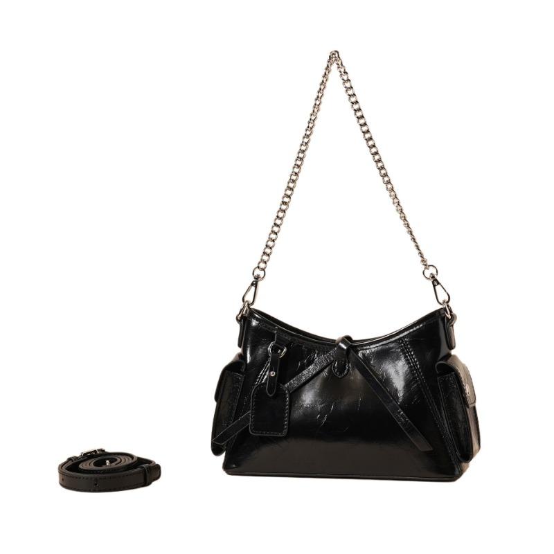Genuine Leather Hand-held Shoulder Bag with A High-end Feel