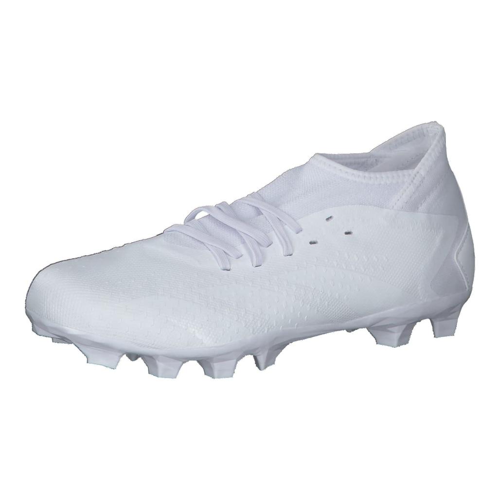 Adidas Predator LTC72 Soccer Footwear Black Size 2E Accuracy.3 HG/AG Cleats, White/Footwear White/Core (FZ6114), 25.0 Cm,