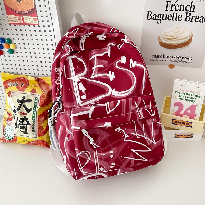 Student School Bag Large Capacity Backpack Graffiti Women's Backpack