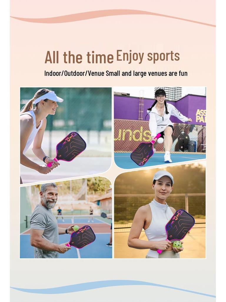 Carbon Fiber Professional Pickleball Racket T700 with Frosted Finish