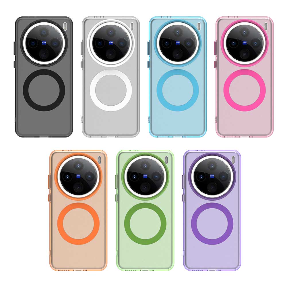 Magsafe Matte Phone Case For Vivo X200 Ultra X200 Pro Magnetic Wireless Charging For Vivo X200 Pro Mini X200s  Shockproof Cover