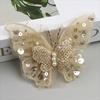 Double-Layered Sequins Butterfly Applique Hand-Sewn Lustrous DIY Clothes Embellishment Mesh Sequins Fluttering Moth