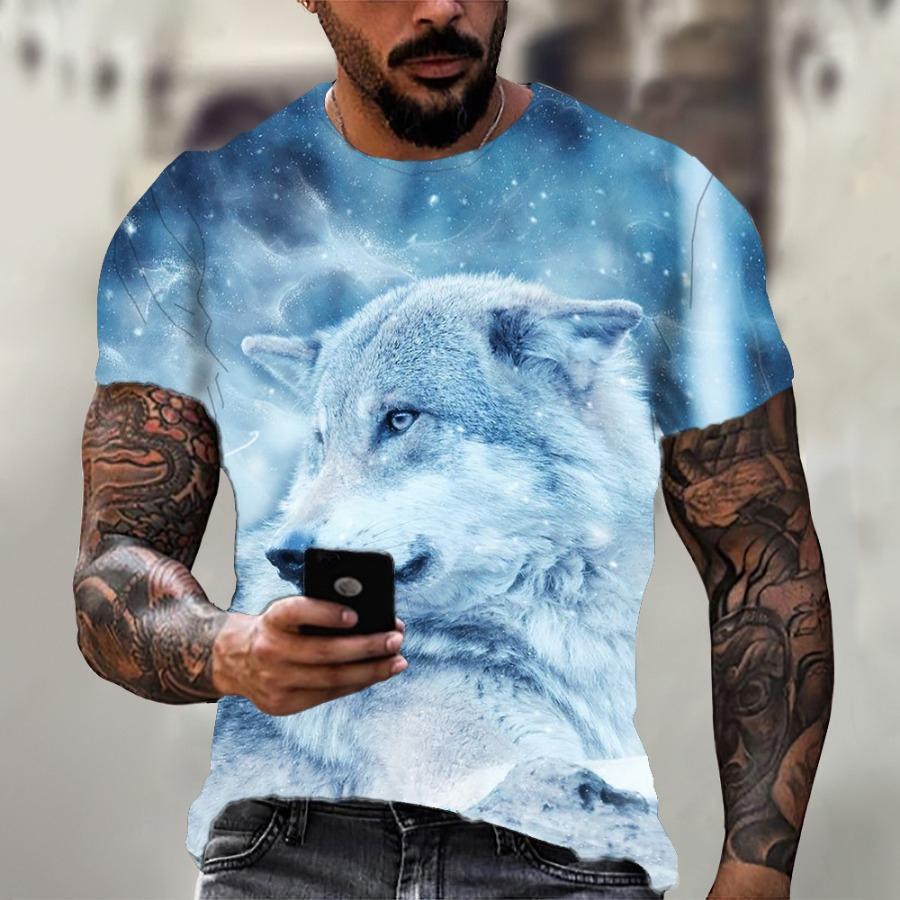 

Уличная футболка с 3D животным, мужские футболки с 3D принтом, забавные мужские повседневные топы в стиле хип-хоп с круглым вырезом и короткими рукавами 6XL