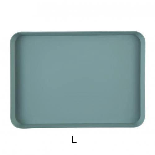 Pink Green Gray Plastic Tray Nordic Rectangular Plastic Tray Storage Serving Tray Kitchen Organizer Kitchen Fruit Dessert Tray
