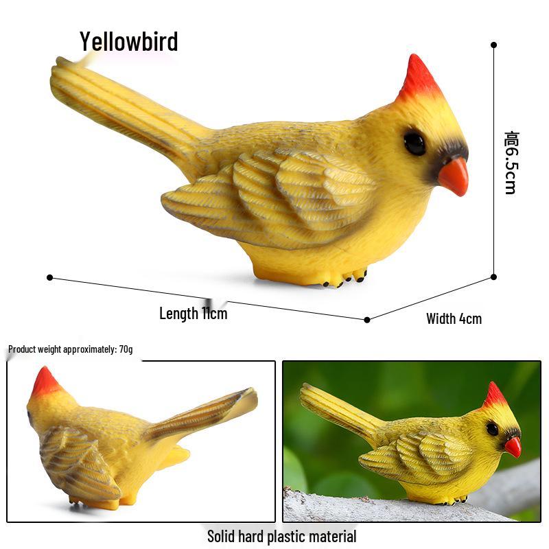 Children's Animal Simulation Toy Set: Eagle, Falcon, Secretary Bird, Owl Figurines