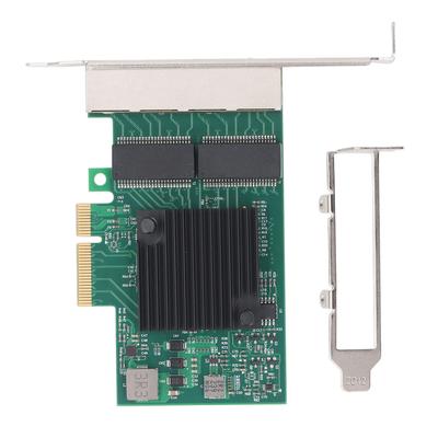 Gigabit PCIe X4 Network Card BCM5719 4 Port 1000Mbps Ethernet Network Adapter with 8 LED Indicators
