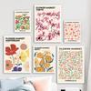 Flower Market Poster Printing Abstract Plant Wall Art Paris New York City Name Canvas Painting Living Room Home Decoration