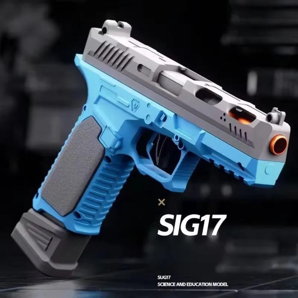 P320 Pistol Gun Soft Bullet Automatic Toy Gun With Blowback Outdoor Sports Shooting Game Christmas Birthday Gift For Kids