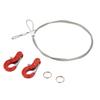 2pcs RC Metal Trailer Hook Aluminum Alloy Steel Rope Lightweight Compact RC Chain Hook for SCX10