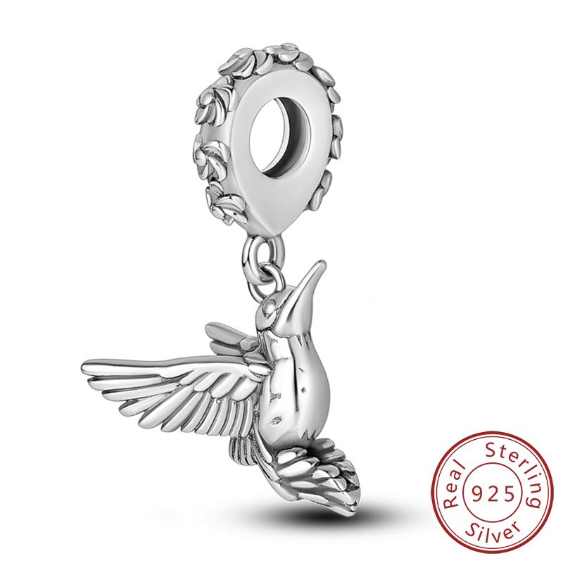 Original Charms Beads Pendan Copper Firefly Bee Butterfly Hummingbird Charm For Bracelets Charm Women Jewelry Gift