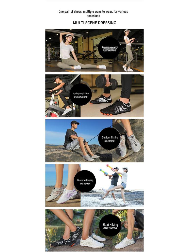 Atmungsaktive Schnelltrocknende Rutschfeste Strand- & Wasserschuhe für Outdoor-Aktivitäten