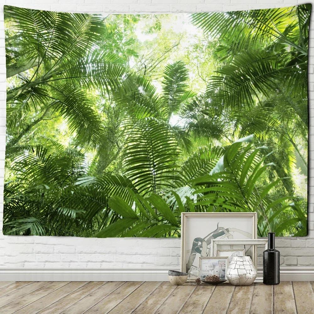 Tree Top Sky Forest Wall Decor Tapestry Home Living Room Tapestry