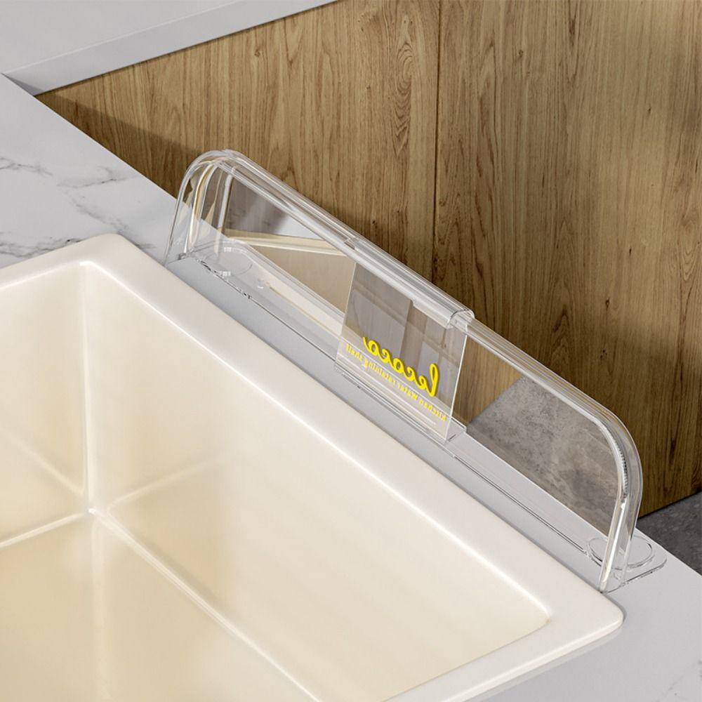 Oil-Proof Raised Water Baffle Stretchable Anti-water Board Widely Use Sink Water Splash Guard  Dish