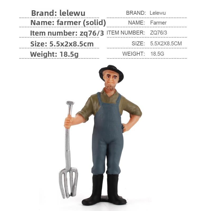 Simulated Diver Veterinarian Farmer Worker Postal Worker Toy Model Ornament For Collectors And Play