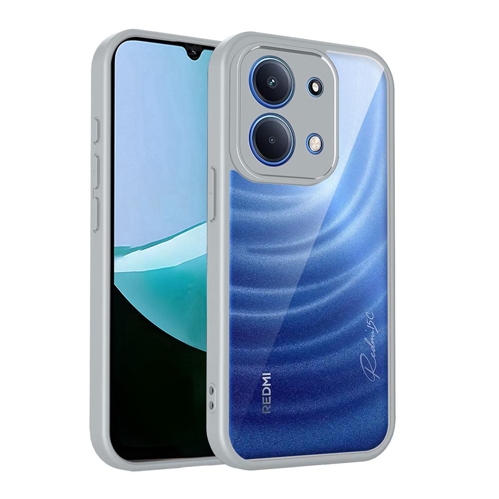 KEYSION Transparent Phone Case for Redmi 17 4G 5G Soft Silicone+PC HD Clear Shockproof Phone Back Cover for Xiaomi Redmi 17 5G