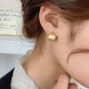 Matte Metal Retro Earrings Women's Personality Minimalist Vintage Design Elegant Temperament Everyday Ear Jewelry