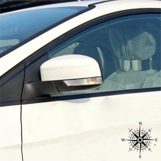 Fashion Compass Reflective PET Removable Sticker Decal Car Decoration