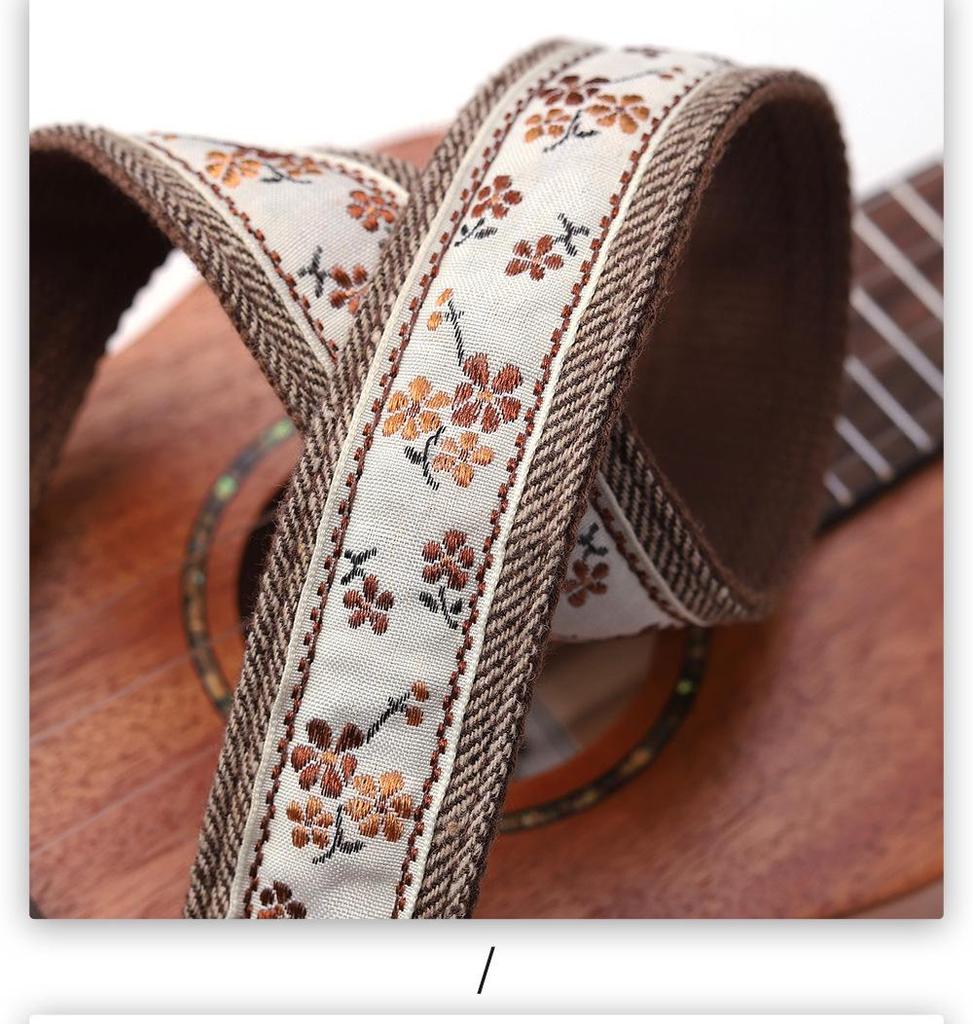 Longteam Embroidered Ukulele Strap