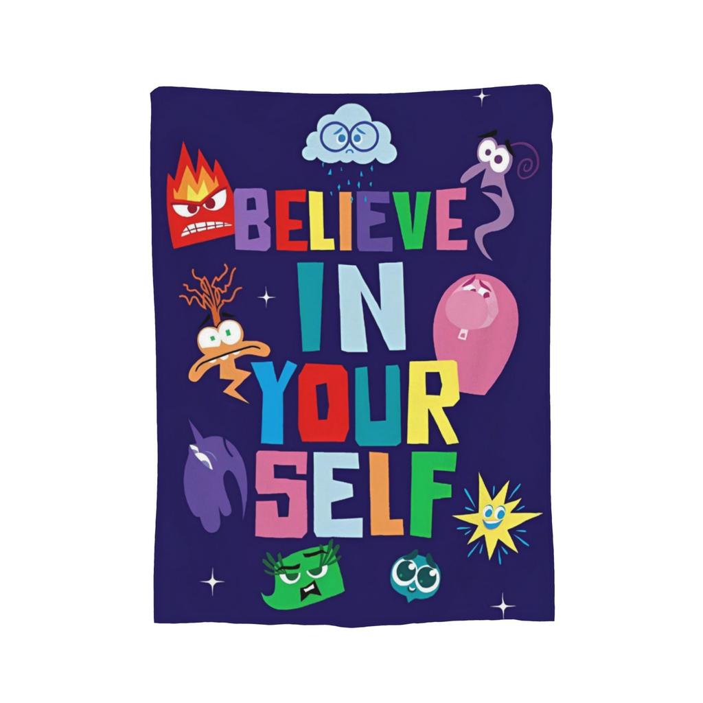 Inside Out Wool Blanket Cartoon Action Comedy Funny Throw Blankets for  Sofa Bedding Lounge 125*100cm Rug Piece,