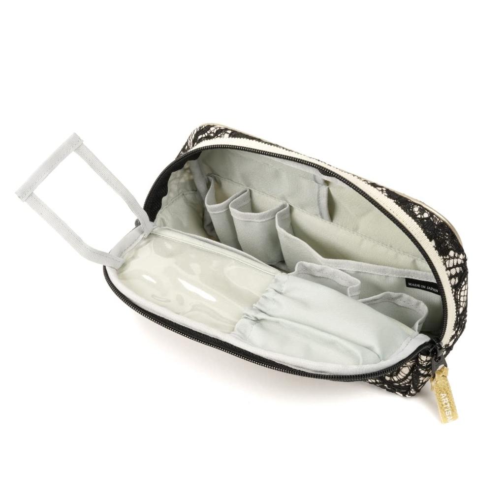 Artisan & Artist Slope Shape Pouch, Classic Monotone, Black, 2WP-CM110H