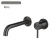 TLXT Gunmetal Grey Wall-Mounted Basin Faucet