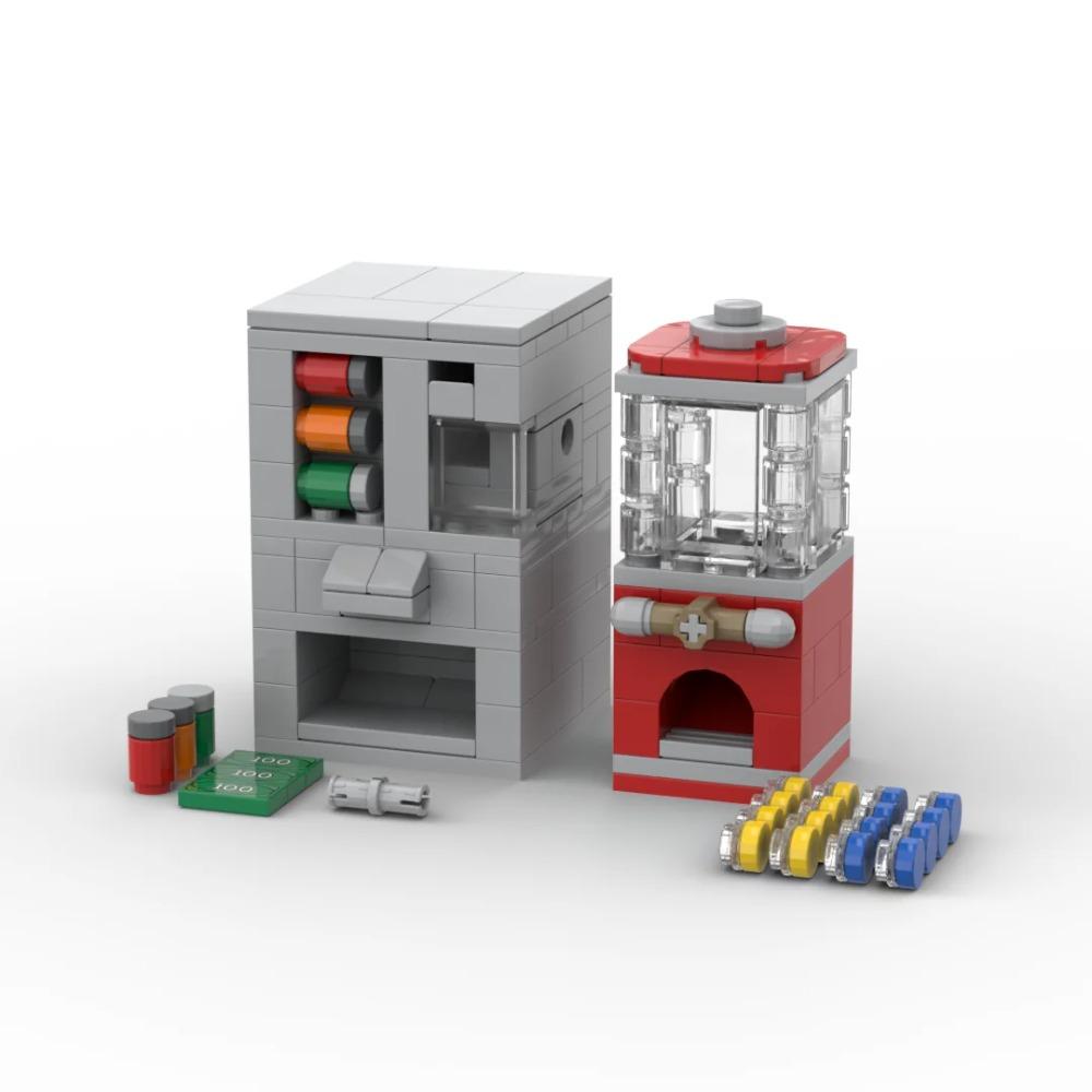 Město Série MOC Scény Pouliční prodejní automat Pohled Gashapon automat Dekorace DIY Stavebnice Vzdělávání Dětské hračky