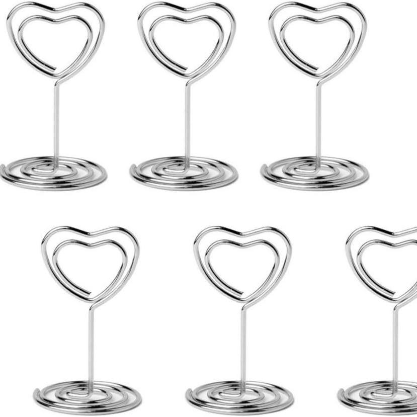 Elegant Mini Card Holder: Desktop Number, Photo Clip, Wedding Decoration