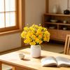 2 Bunches 20 Blooms Artificial Daffodils Flowers Faux Spring Narcissus Flowers with Stem for Home Garden Office Wedding Party Decor DIY Flower