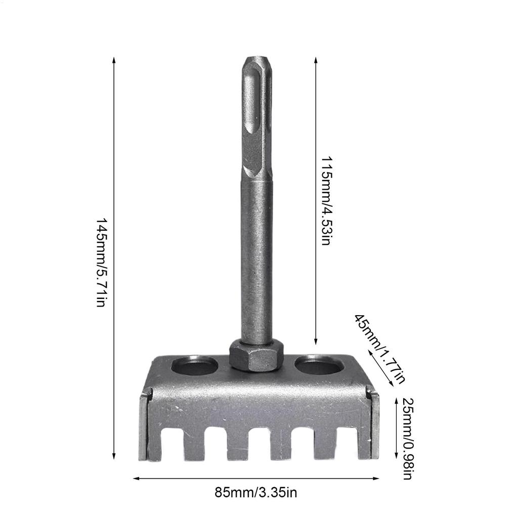 Cortador de Furo Quadrado de Aço Inoxidável Para Caixa Tipo 86 Expansor de Buraco para Martelo Elétrico Slotting para Instalação de Tomada de Parede Perfurador