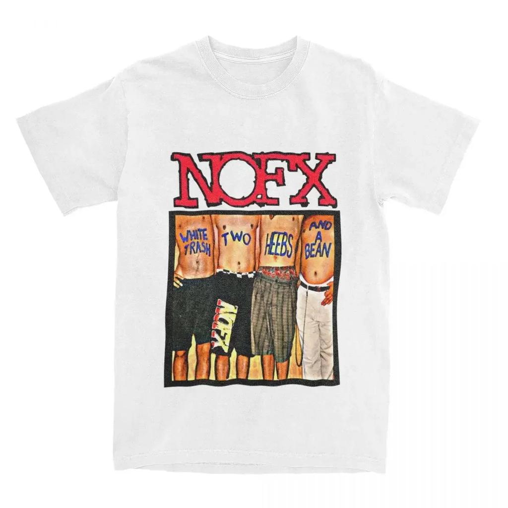 Nofx Punk Rock Band T-Shirt Men Women Plus O-Neck Overd Streetwear Harajuku Casual Vintage Unisex Tees#Color