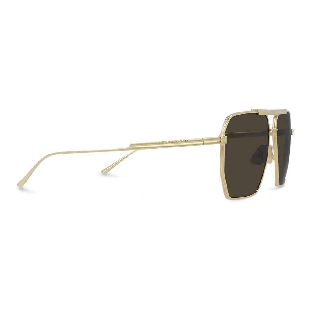 Bottega Veneta Eyewear Pilot Frame Sunglasses Unisex BV1012S003
