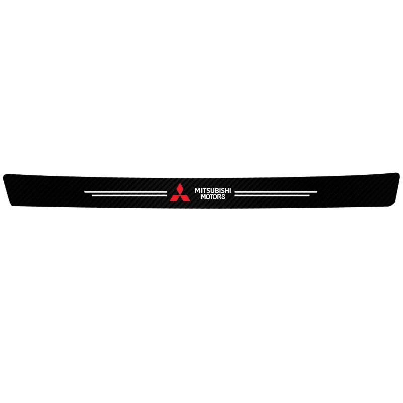 Samolepka na práh dveří auta z uhlíkových vláken Vodotěsná ochranná lišta pro Mitsubishi Eclipse Lancer Outlander Pajero ASX Colt I200