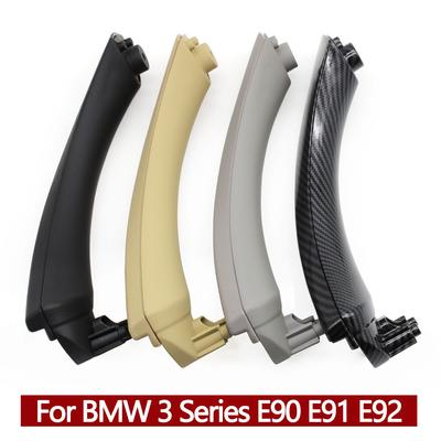 Left Right Interior Door Pull Handle with Cover Trim For BMW 3 Series E90 E91 E92 316 318 320 325 328i