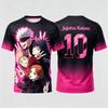 2026 Jujutsu Kaisen Team T-shirt Men Gradient 3D Print Anime Casual Short Sleeve Streetwear Harajuku Summer Tops High-quality