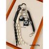 Cross-border hot-selling leather five-pointed star bag pendant camera baseball football DIY bag pendant keychain