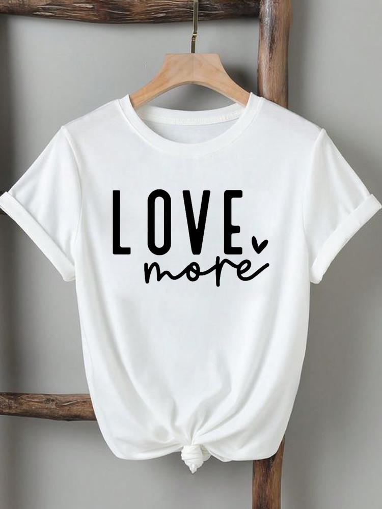 Love Heart Trend Îmbrăcăminte drăguță Tricou cu imprimare 3D Femei Tricouri cu mânecă scurtă Moda Casual T Top