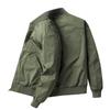 2024 Men's Pilot-Style Baseball Collar Jacket - Loose Fit for Spring & Autumn