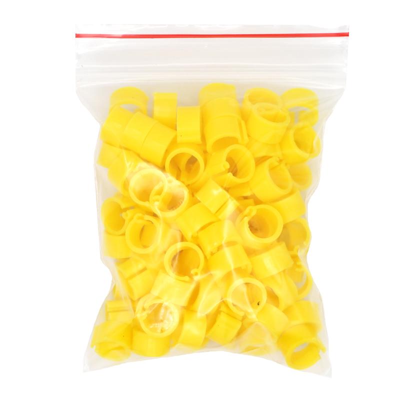 100 Stück Vogel Tauben Fußringe 10 Farben Innendurchmesser 8mm Kunststoff Tauben Clip Ring Taube Taube Wachtel Fußring