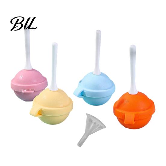 Multi-flavor Popsicle Maker 4Pcs Lollipop-Shaped Ice Pop Mold with Silicone Tray Food-Grade Mini Sphere Spherical for Freezer Easy-Release Leak-Proof