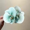 Fabric Pearl Flower Hairpin Spring and Summer Small Fresh and Sweet Duck Bill Clip Back Head Hair Bangs Side Clip Hair Accessories