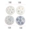 Molde de silicone flexível em forma de flor 3D, molde de qualidade alimentar, argila, resina, cerâmica, doces, fondant, chocolate, sabão, molde