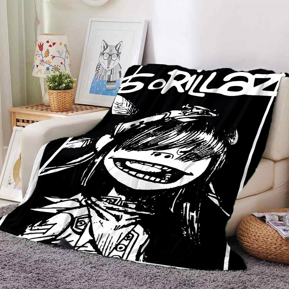

1pc Gorillaz Throw Blanket - Soft Flannel, Cozy All-Season Polyester Perfect for Home, Office, Bedroom 1117 80cmx120cm(31inx47in)