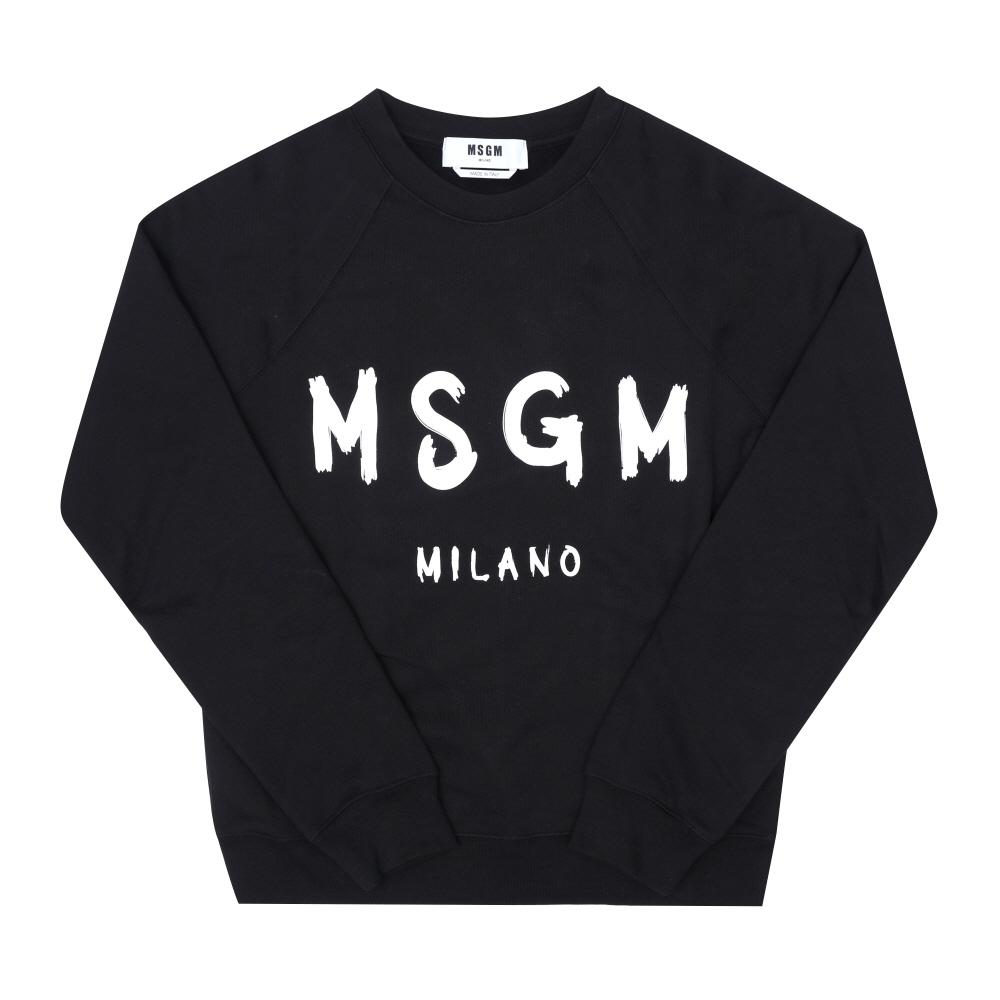 MSgm Women S bruSh Logo SweatShirt 2000mdm513 300001 99 2000MDM513 300001 99 (XS)