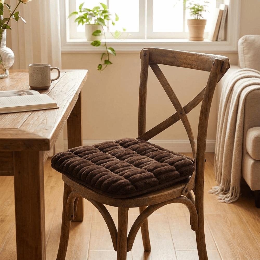 Anti-Slip Striped Seat Cushion Ultra Soft Non-Slip Cushion Decorative Chair Cushion  Winter Season