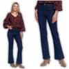 Women's Jeans Flares High Waist Comfortable MORAJ M NAVY