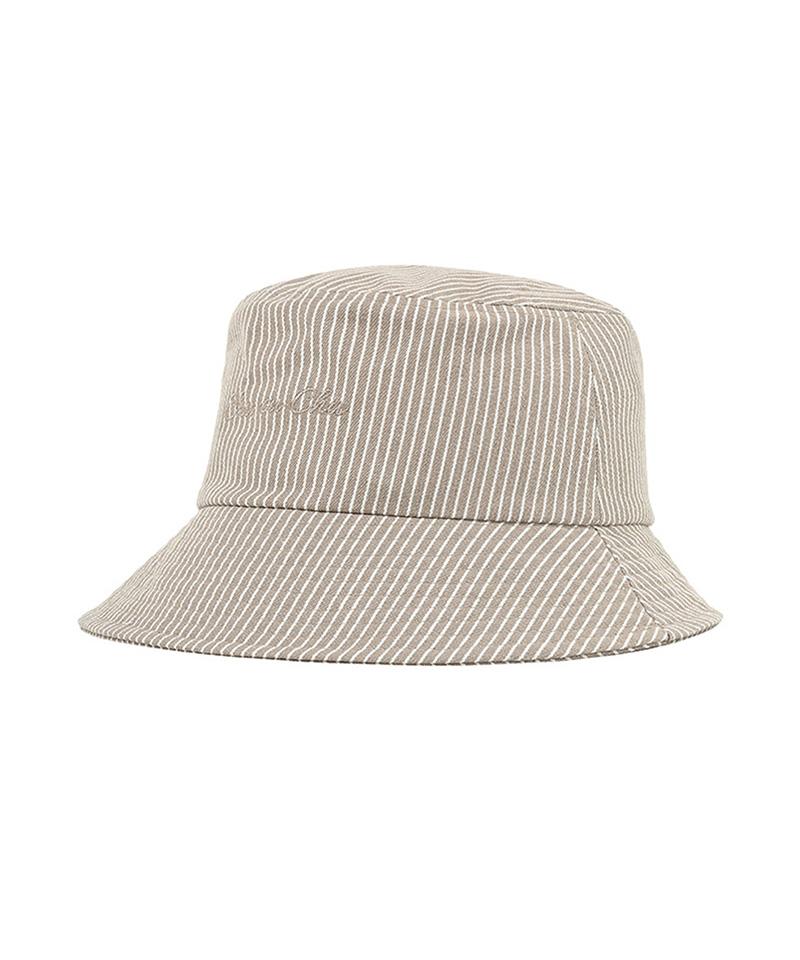 CHUCUCHU C23M-Ht008W Striped Bucket Hat (Beige)