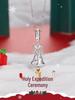 Yinziyun S925 Sterling Silver Small Bell Pendant Christmas Necklace